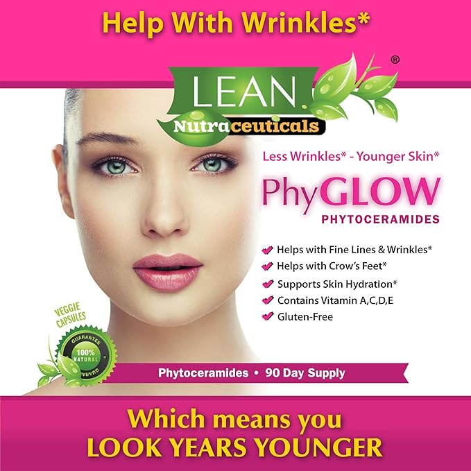 Skin Care Phytoceramides, 90 Day Hydration Focus Super Ceramide Supplements for Women and Men, Wrinkle Support Factor Pills, Give youth to the Face with Multivitamin A, C, D, E Gluten Free 90 Capsules