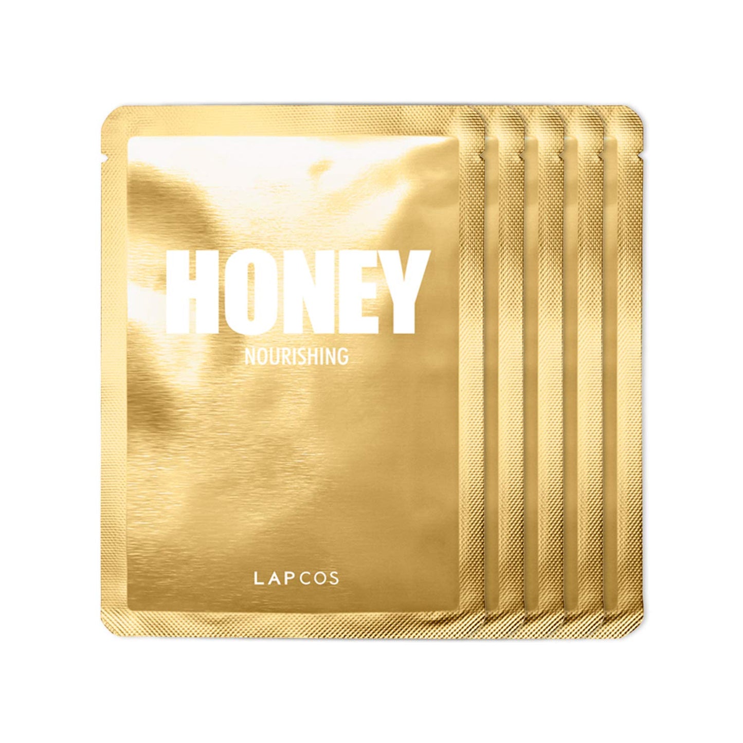 Lapcos Honey Sheet Mask, Daily Face Mask With Hyaluronic Acid And Antioxidants To Hydrate And Tighten Dry Skin, Korean Beauty Fa