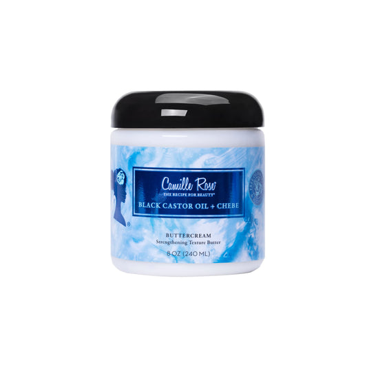Camille Rose Black Castor Oil & Chebe Buttercream, Strengthening And Styling Butter To Restore Moisture For Thick, Textured Hair