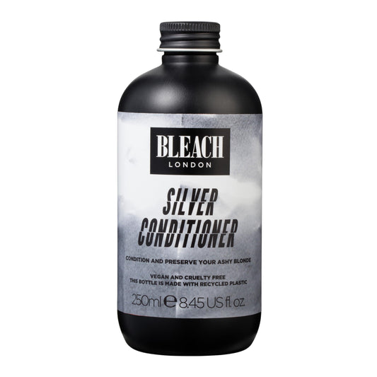BLEACH LONDON Silver Conditioner - Ashy Blonde Rinse, Color Toning and Preserving, Vegan, Cruelty Free, Daily Hair Nourishment,
