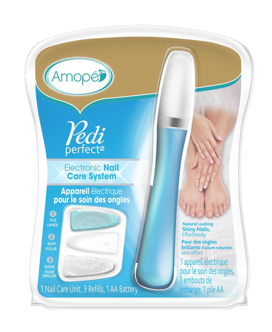 Amop   Pedi Perfect Electronic Nail File With Nail Oil Sample 1 Ea
