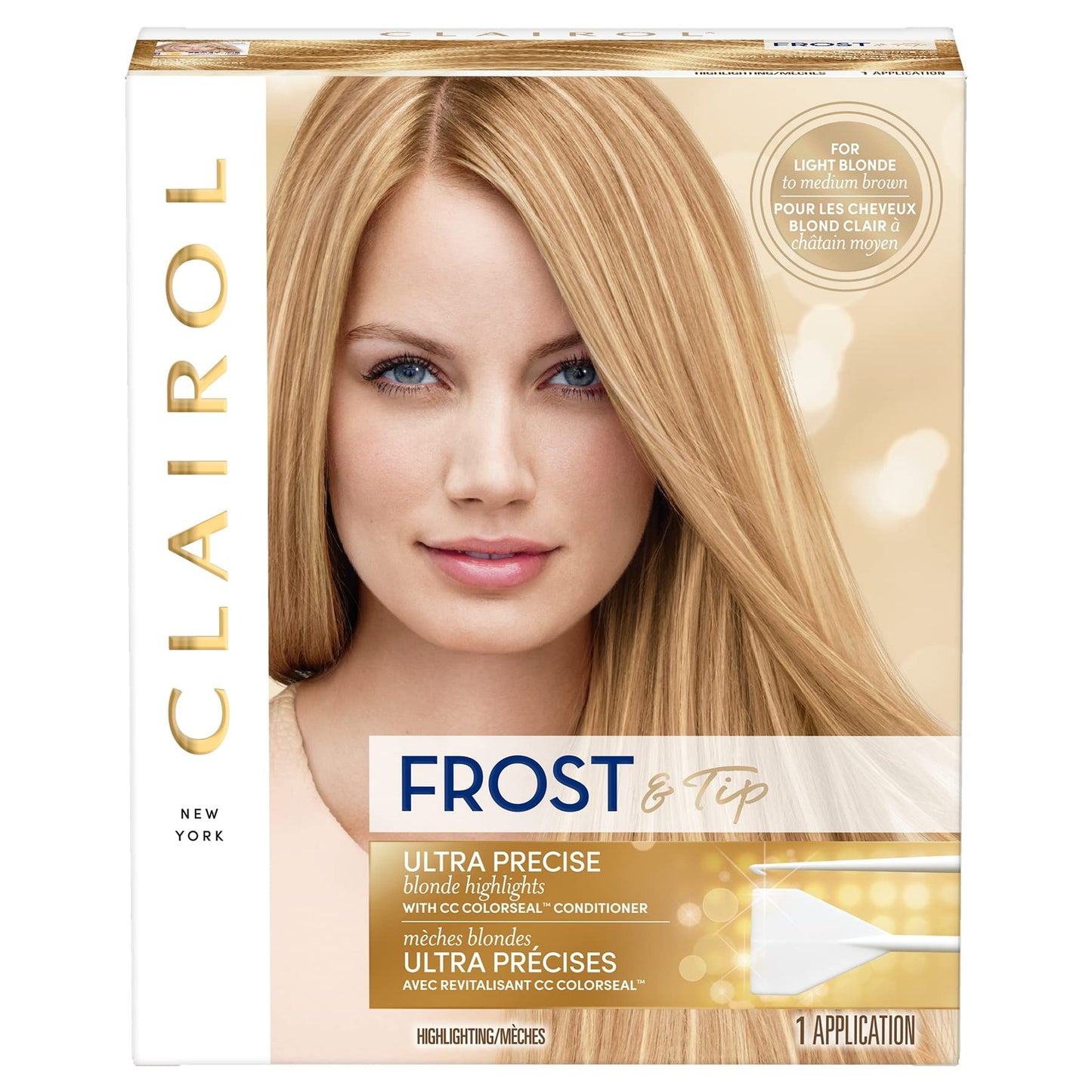 Clairol Nice'N Easy Frost & Tip Original Hair Dye, Light Blonde To Medium Brown Hair Color, Pack Of 1