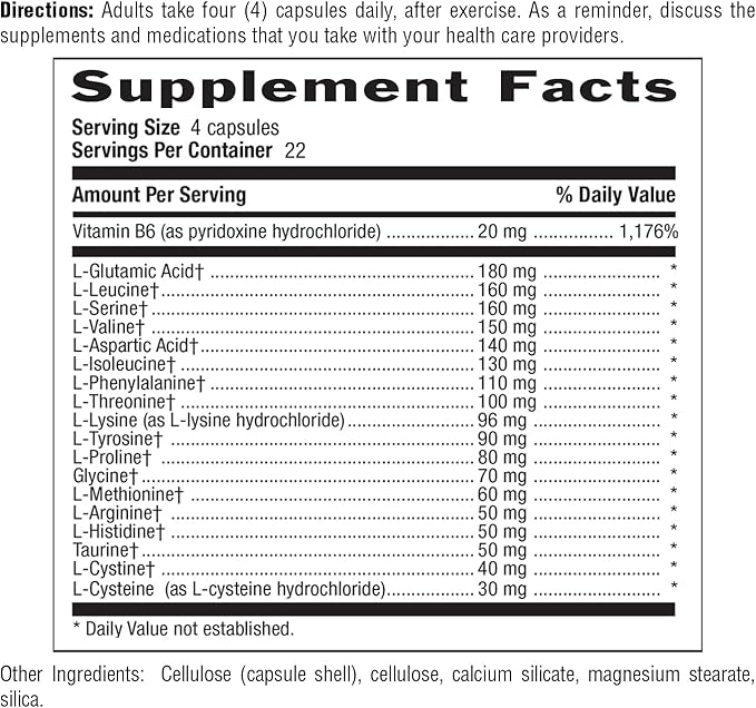 Country Life Maxi-Amino with 16 Free Form Amino Acids, 90 Vegetarian Capsules, Certified Gluten Free, Certified Vegetarian