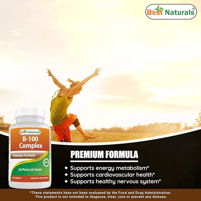 Best Naturals B-100 Complex & K2 D3 180 Tablets