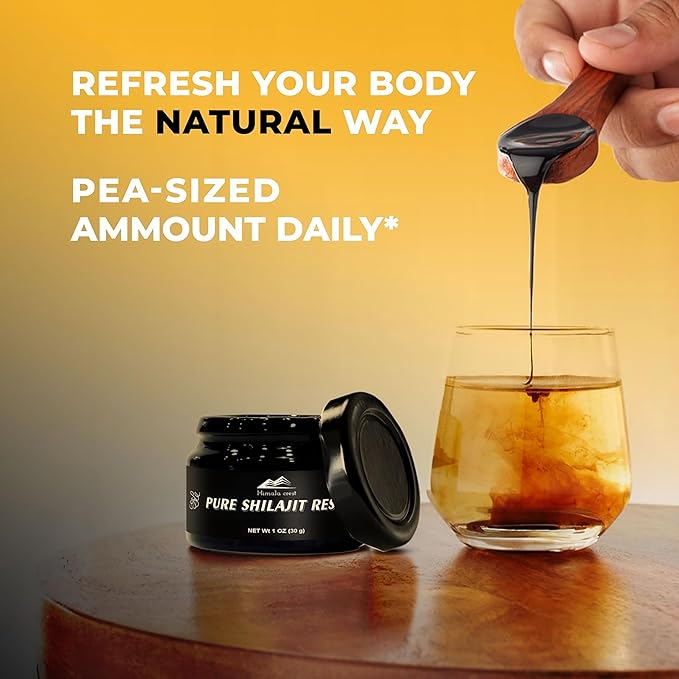 Pure Himalayan Organic Shilajit, High Potency Shilajit Resin - Gold Grade, Authentic & Natural - 70% Fulvic Acid & 85+ Trace Minerals for Energy & Immune Support | 75 Servings - 30g