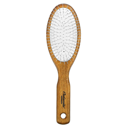 Fuchs Ambassador Wood Oval Hairbrush W/Steel Pins 1 Unit