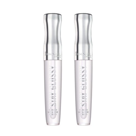 Rimmel Stay Glossy 6 Hour Lip Gloss, Seduce Me, 0.18 Fl Oz , 2 Count (Pack of 1)