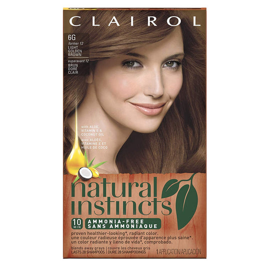 Natural Instincts #12 Size Kit Clairol Natural Instincts #12 Light Golden Brown