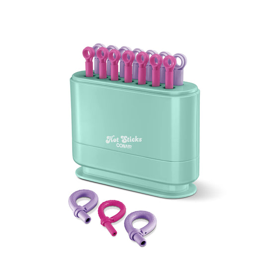 Conair Hot Sticks, Silicone Hot Roller Set With 7 Small And 7 Medium Rollers, No Clips Needed