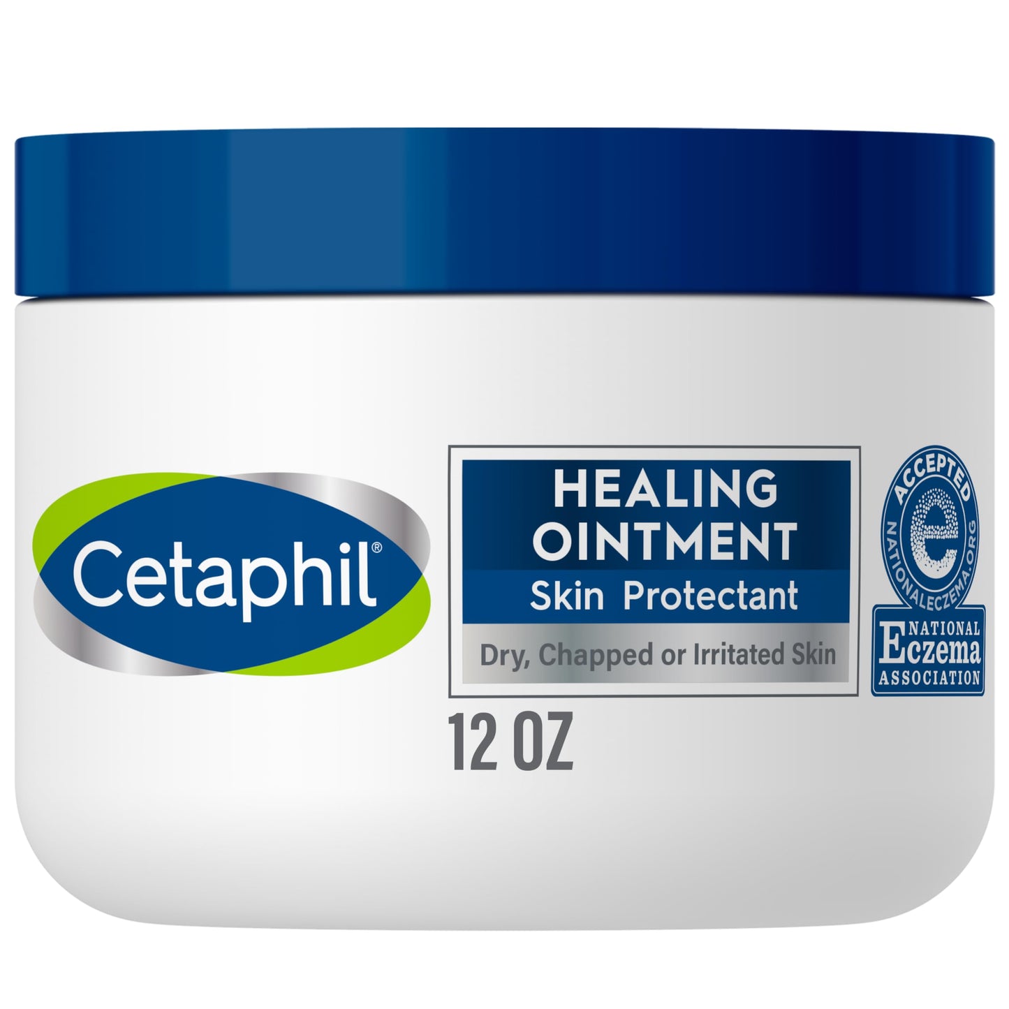 Cetaphil Healing Ointment, 12 Oz, For Dry, Chapped, Irritated Skin, Heals And Protects, Soothes Cracked Hands And Chapped Lips,