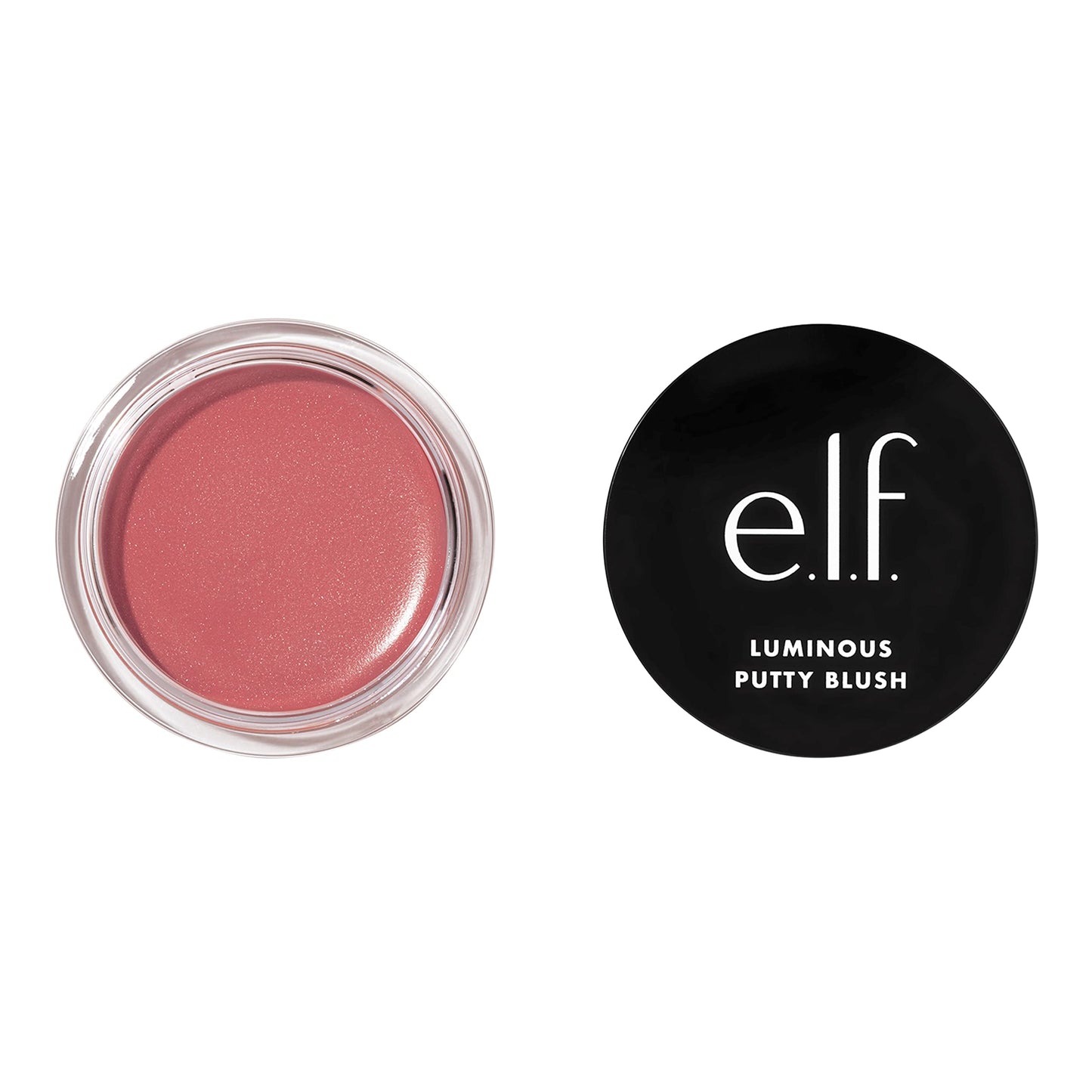 e.l.f. Luminous Putty Blush, Putty-to-Powder, Buildable Blush With A Subtle Shimmer Finish, Highly Pigmented & Creamy, Vegan & Cruelty-Free, Bermuda