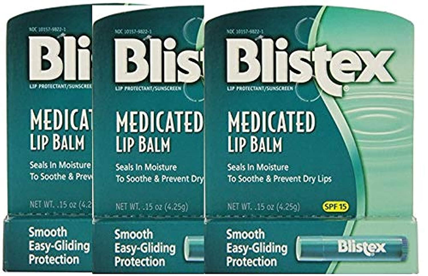 Blistex Medicated Lip Balm, 3 Balm Value Pack (Pack Of 3)