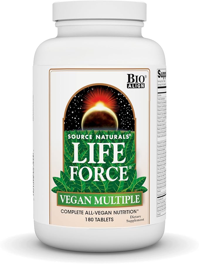 Source Naturals Vegan True Vegan Force Multiple, Advanced Energy Formula for Vegans* - 180 Tablets