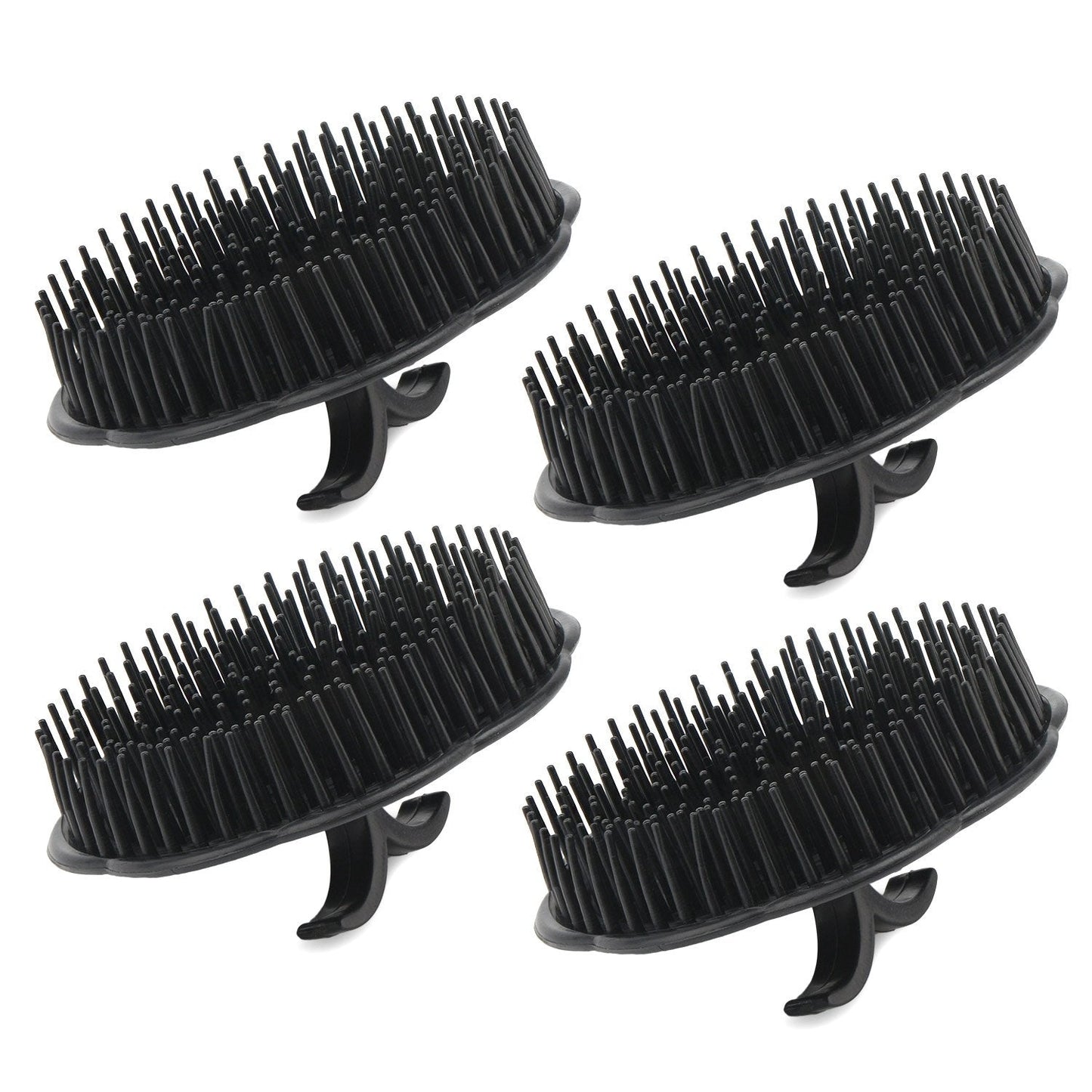 Segbeauty Mens Shampoo Brush, 4Pcs Scalp Massage Brushes, Massage Hair Brush Floriated Shower Comb For Deep Cleaning Hair Men'S