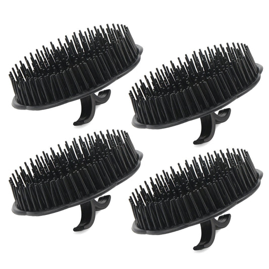 Segbeauty Mens Shampoo Brush, 4Pcs Scalp Massage Brushes, Massage Hair Brush Floriated Shower Comb For Deep Cleaning Hair Men'S