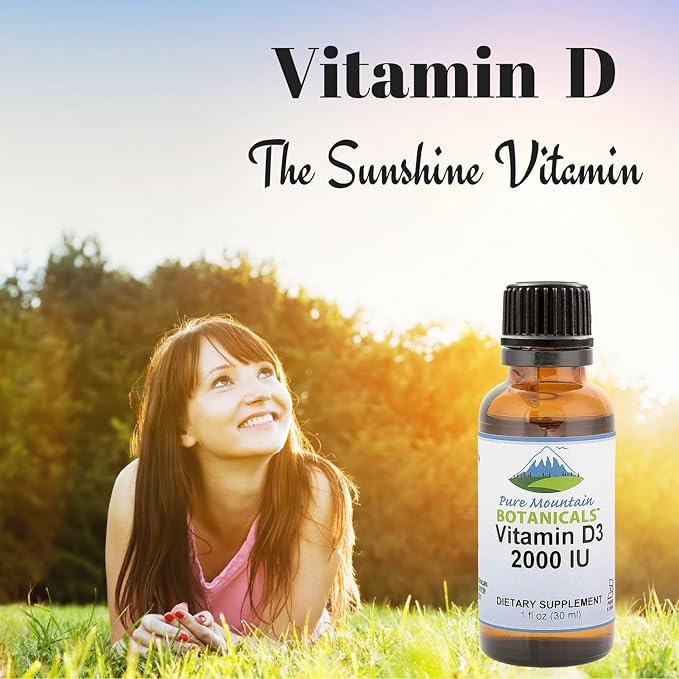 Liquid Vitamin D Drops - Unflavored Kosher D3 Liquid Drops in MCT Oil - 2000iu per Serving - 1oz Bottle