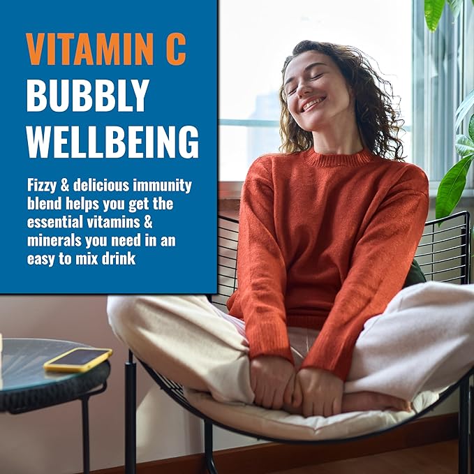 Ener-C Tangerine & Grapefruit Multivitamin Drink Mix, 1000mg Vitamin C, Non-GMO, Vegan, Real Fruit Juice Powders, Natural Immunity Support, Electrolytes, Gluten Free, 1-Pack of 30