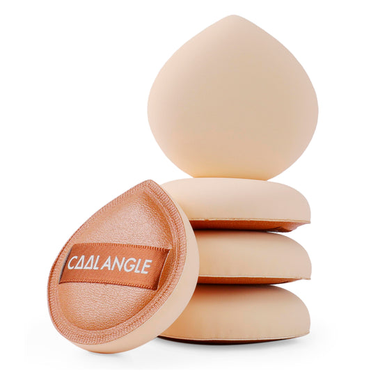 Cool-Angle 5Pcs Brown Makeup Sponge For Foundation Concealer And Powder, Latex Free Blender Sponge For Natural And Easy Makeup S
