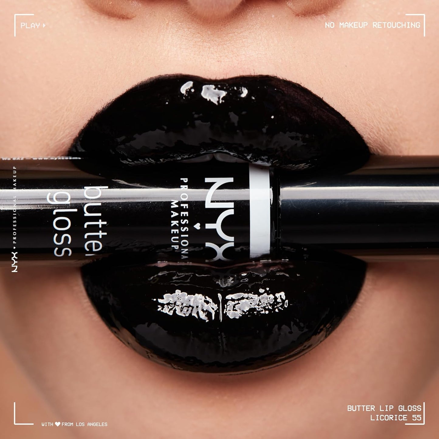 NYX Butter Gloss | Non-Sticky Lip Gloss for Women - Licorice (Black)