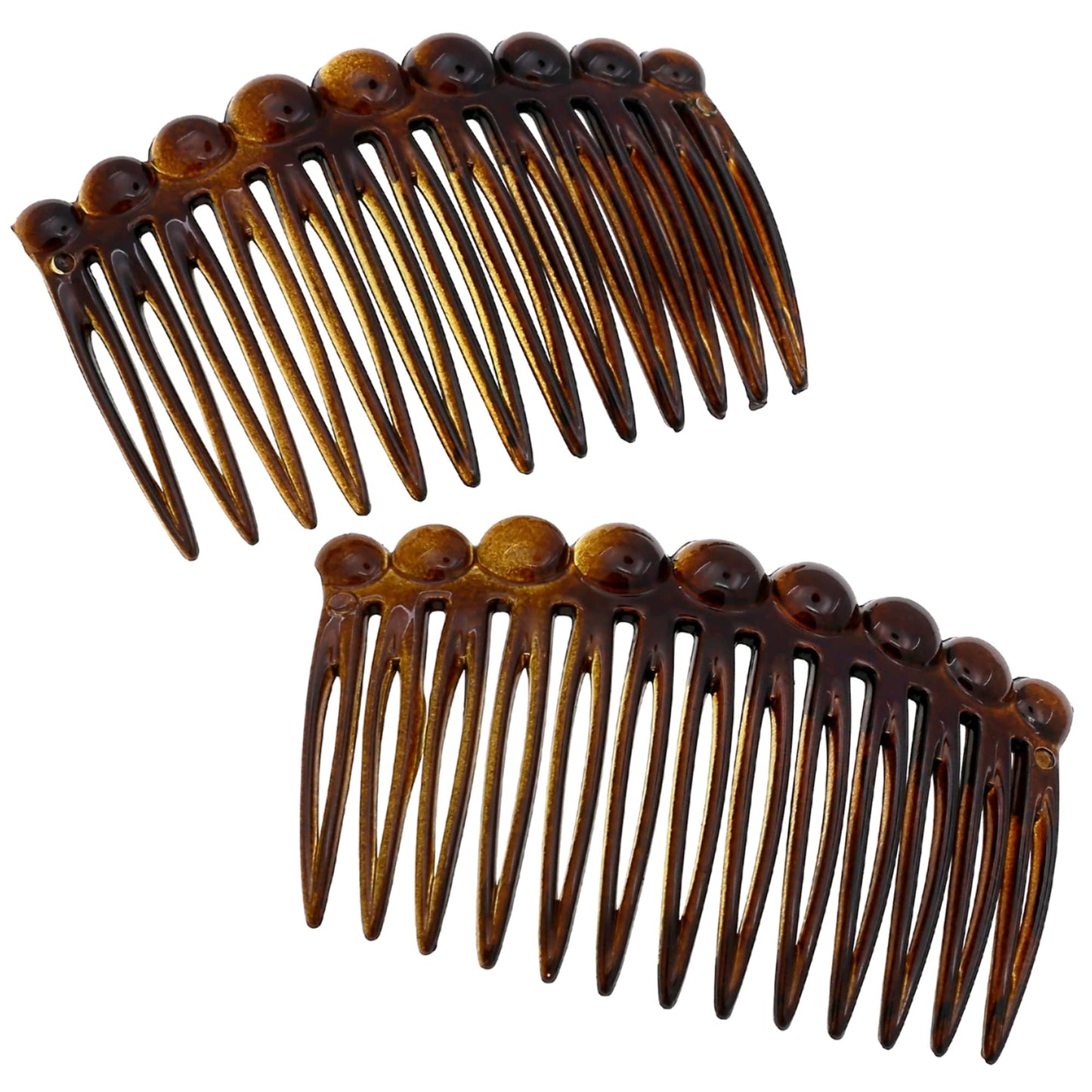 Camila Paris CP33/2 French Hair Side Comb Small Tortoise Shell French Twist Hair Combs Decorative, Strong Hold Hair Clips for Wo