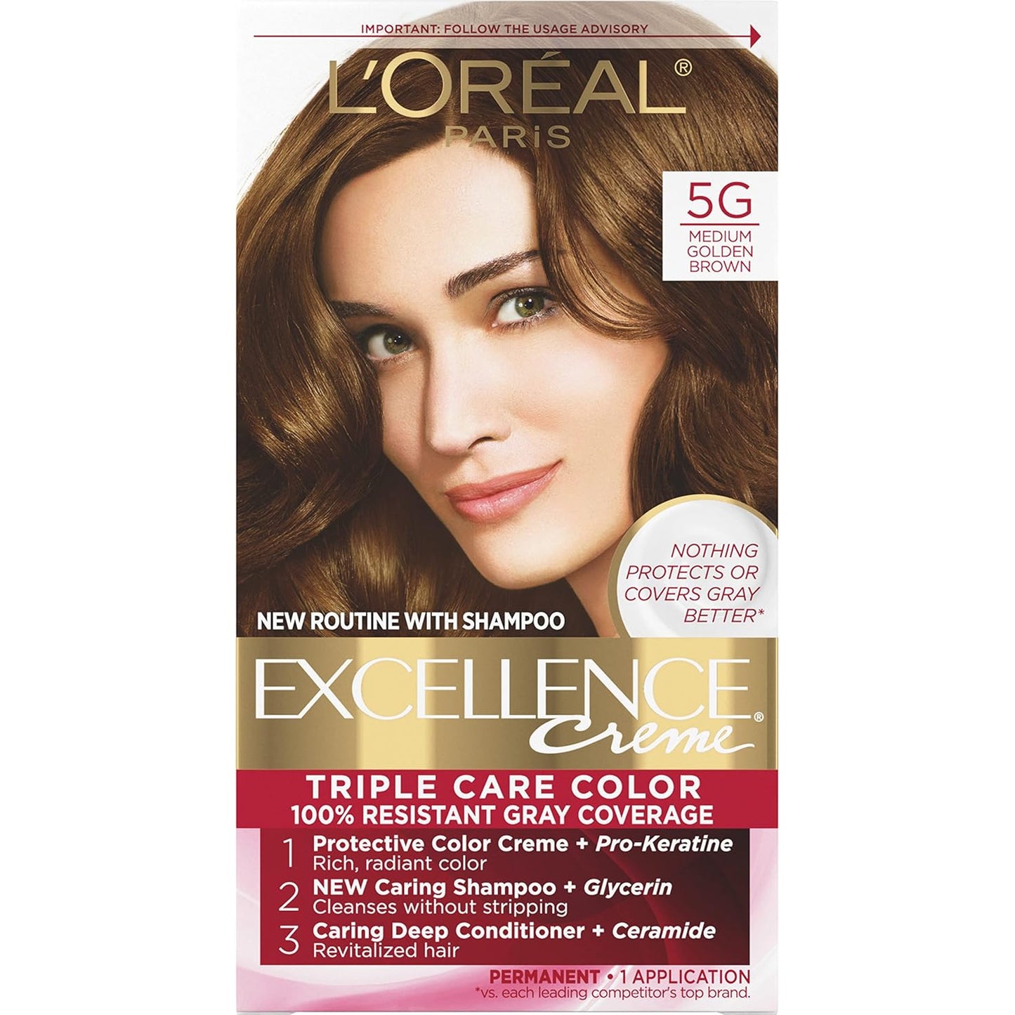L'Oreal Paris Excellence Crème Hair Color | 9 Light Natural Blonde | Gray Coverage