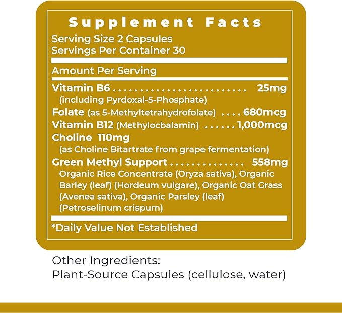 Premier Research Labs Phyto Methylate - B Vitamin Supplement - Supports Methylation, Detox, Brain & Heart Health - 5-MTHF & P5P - 60 Plant-Source Capsules