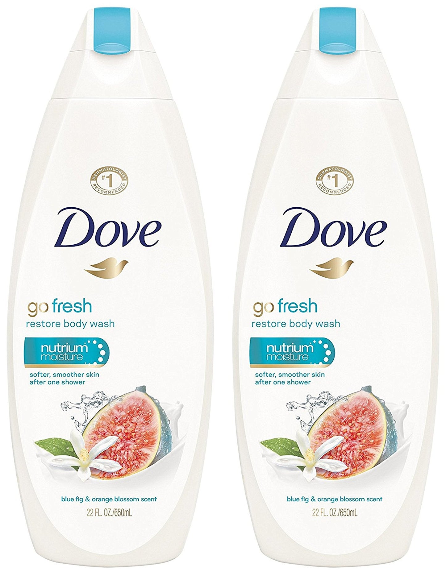 Dove Go Fresh Restore Body Wash, 22 Oz (Pack Of 2)