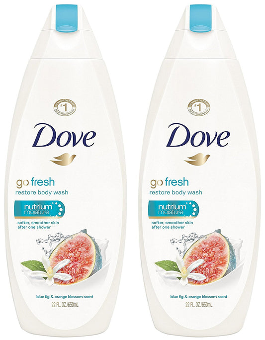Dove Go Fresh Restore Body Wash, 22 Oz (Pack Of 2)