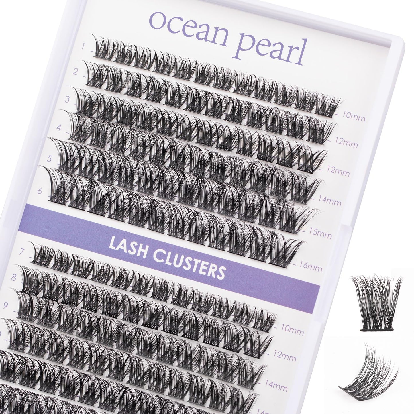 Lash Clusters 144 Pcs Individual Lashes Diy Lash Extensions 10-16Mm Length Reusable Soft Natural False Eyelashes Thin Band Eyela