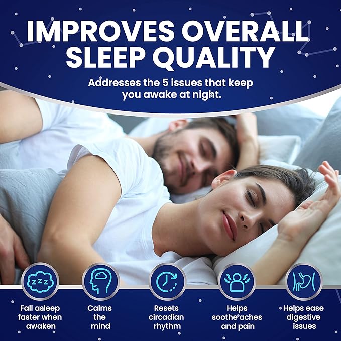 + Megastrain Probiotics for Women 100% Drug-Free & Non-Habit-Forming – Clinically Formulated Supplement - Proprietary Blend of Melatonin