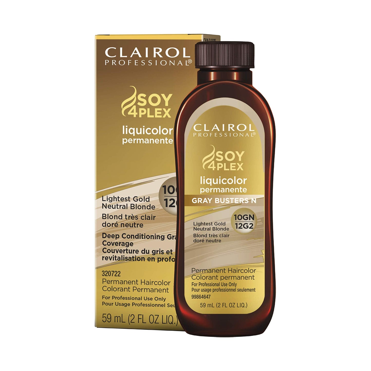 Clairol Professional Permanent Liquicolor For Blonde Hair Color, 10Gn Gold Neutral Blonde, 2 Oz