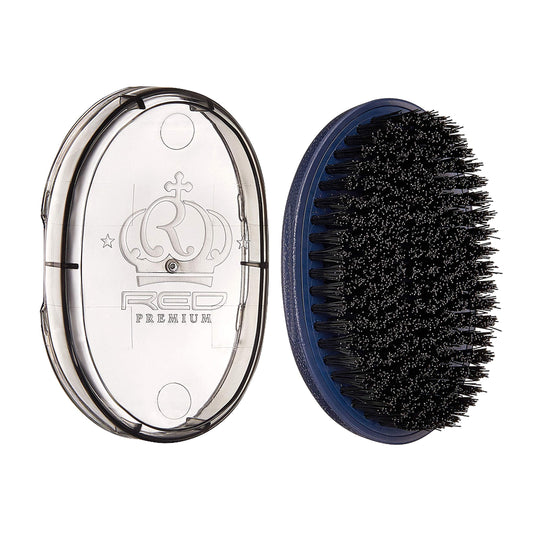 Red by Kiss Premium Pocket Wave Bow Wow Curved Palm Brush Hard Bristles