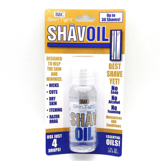 B & C Skin Tight Shav Oil, 1 Fl Oz, 1 Oz
