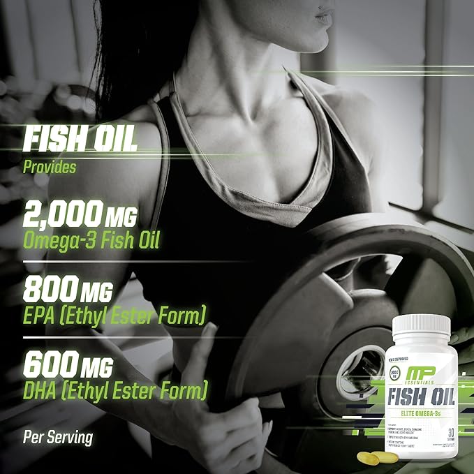 Muscle Pharm Essentials Multi-V+ & MusclePharm Essentials Fish Oil Elite Omega 3 Supplement