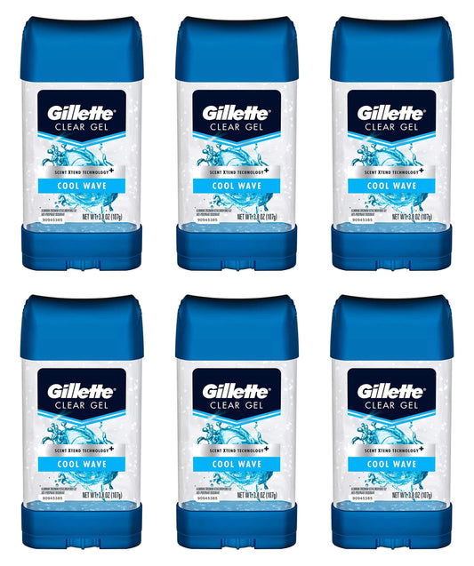 Gillette Anti-perspirant/deodorant Clear Gel (Pack of 6)