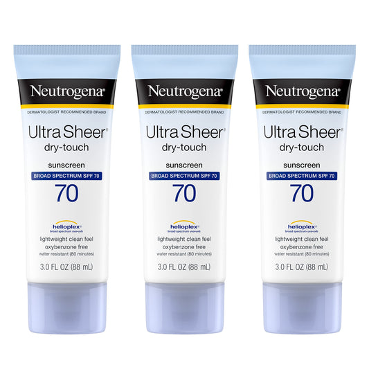 Neutrogena Ultra Sheer Dry-Touch Sunscreen Lotion, Broad Spectrum Spf 70 Uva/Uvb Protection, Lightweight Water Resistant, Non-Co
