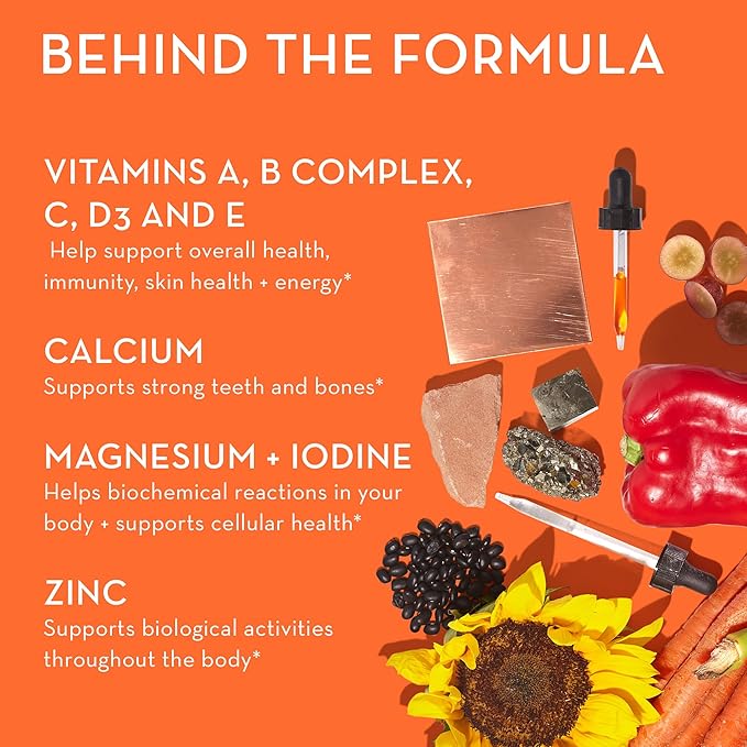 HUM Base Control - Daily Women's Multivitamin & Minerals w/B Complex, Vitamin C, 22 Micro-Nutrients + Iron & Biotin to Support Pre-Menopause Women - Non-GMO & Gluten-Free (30 Tablets)