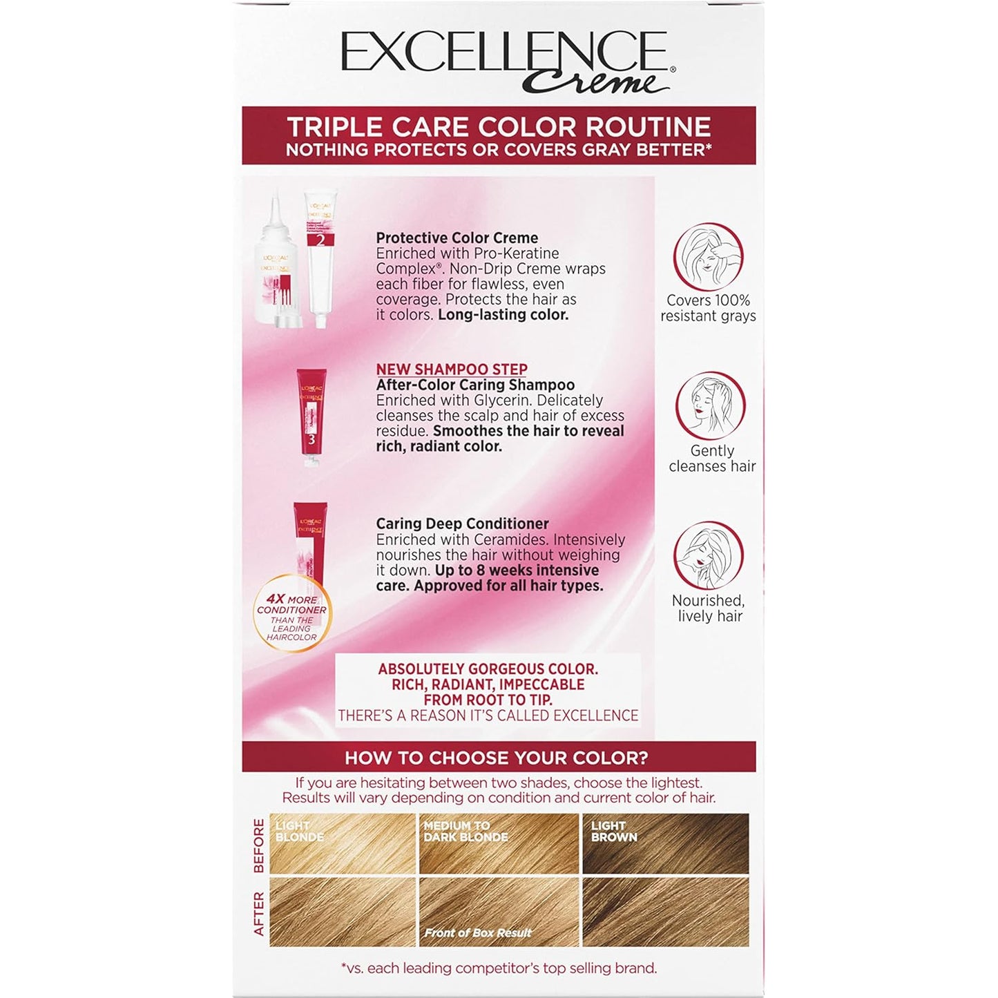 L'Oreal Paris Excellence Crème Hair Color | 9 Light Natural Blonde | Gray Coverage