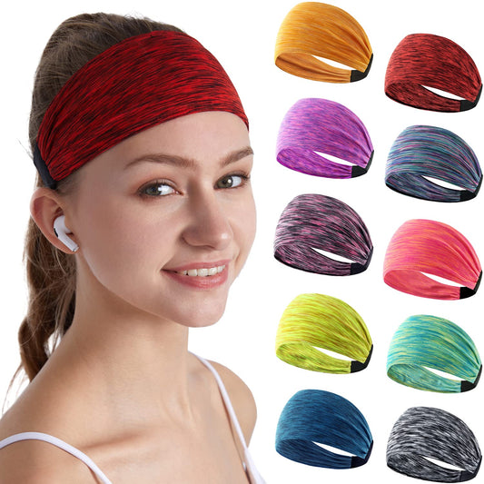 DASUTA Workout Headbands for Women Sports Sweatbands Yoga Hairbands for Fitness Elastic Athletic Non Slip Wicking Headscarf for