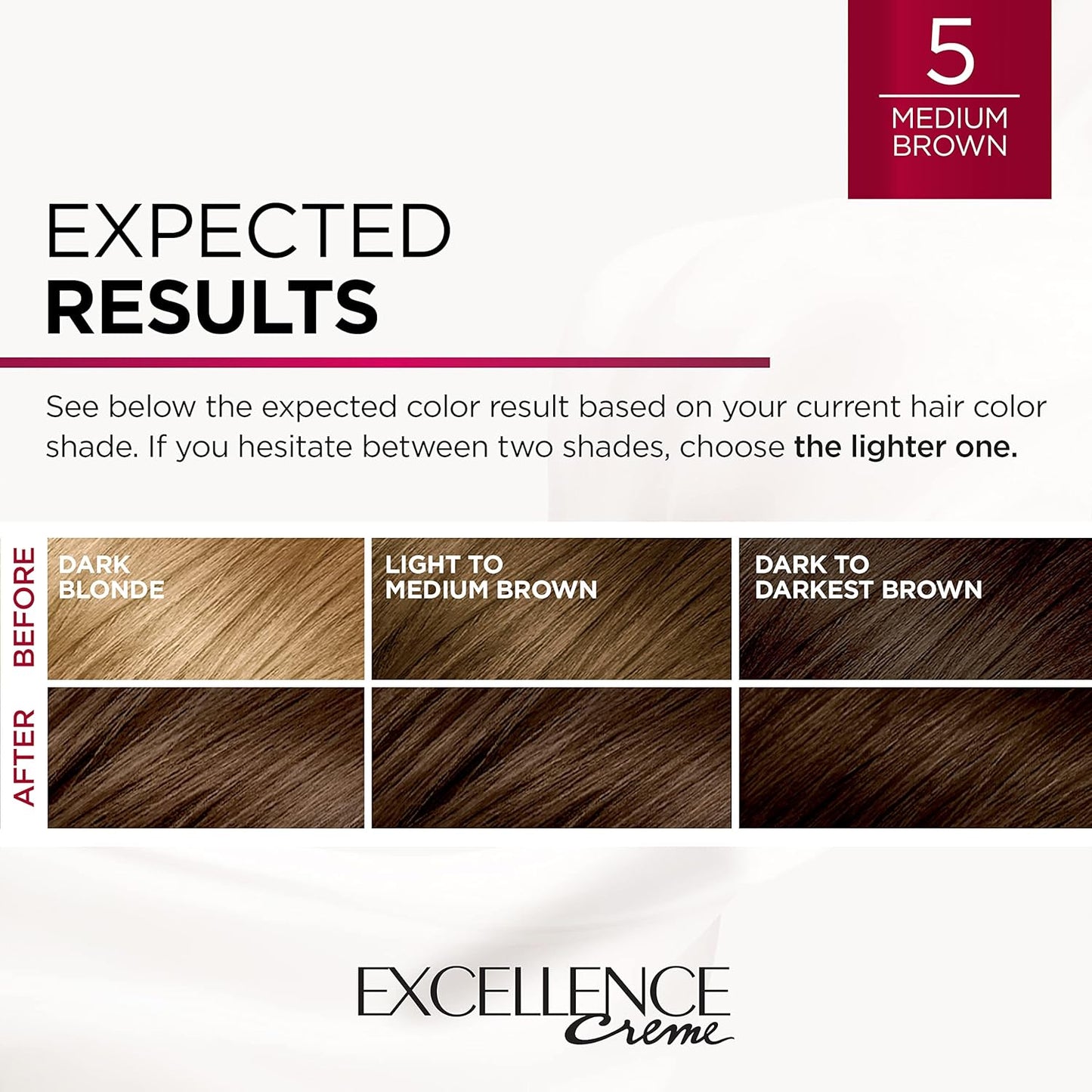 L'Oreal Paris Excellence Crème 5 Medium Brown Hair Color | 8-Week Gray Coverage