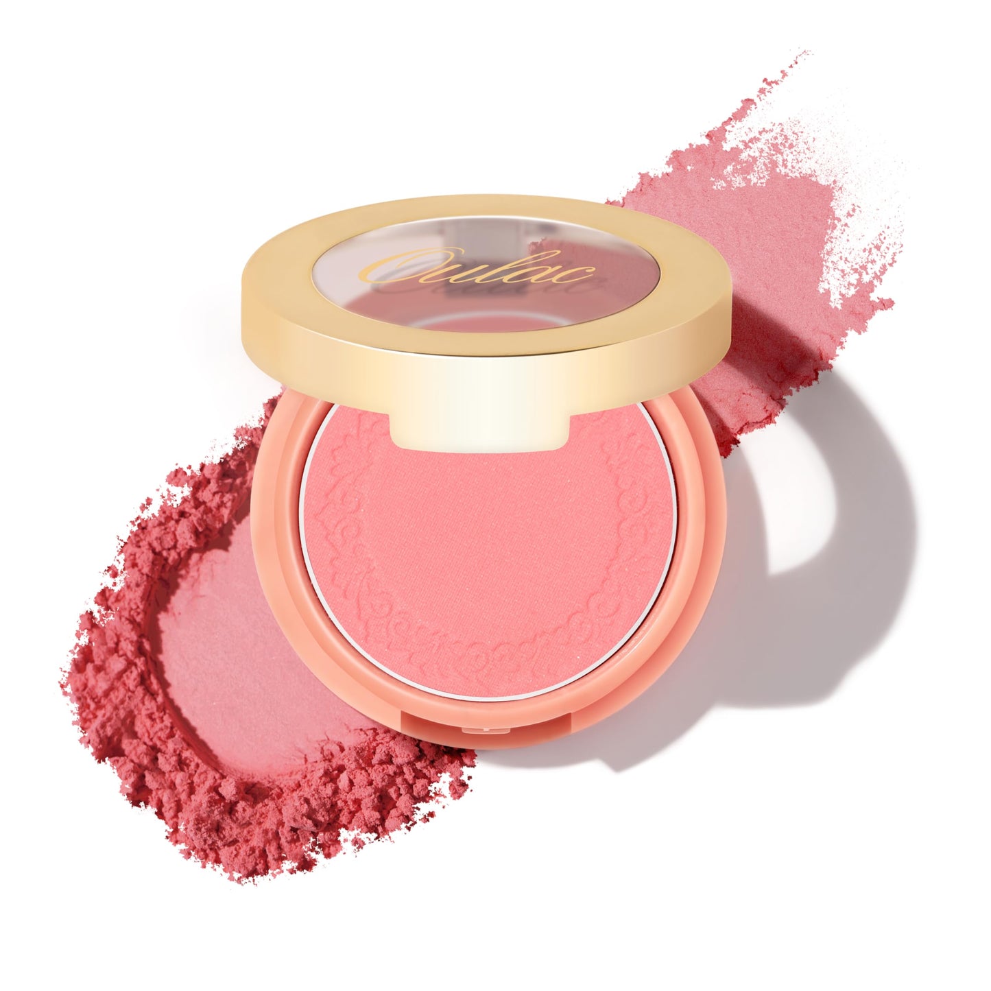 Oulac Yellow Pink Blushers for Cheeks Fair Skin Vegan,Mineral Powder Blush,Rich Colors, Buildable Blusher, Easy to Blend,Vegan,4,8g 13 Petal Blossom