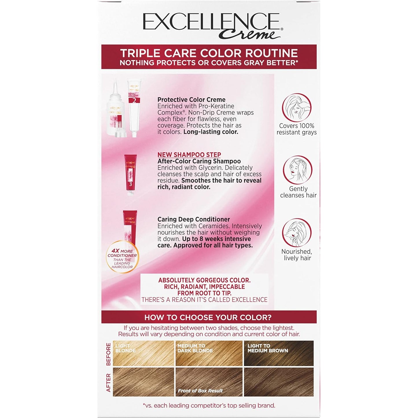L'Oreal Paris Excellence Crème Hair Color | 9 Light Natural Blonde | Gray Coverage