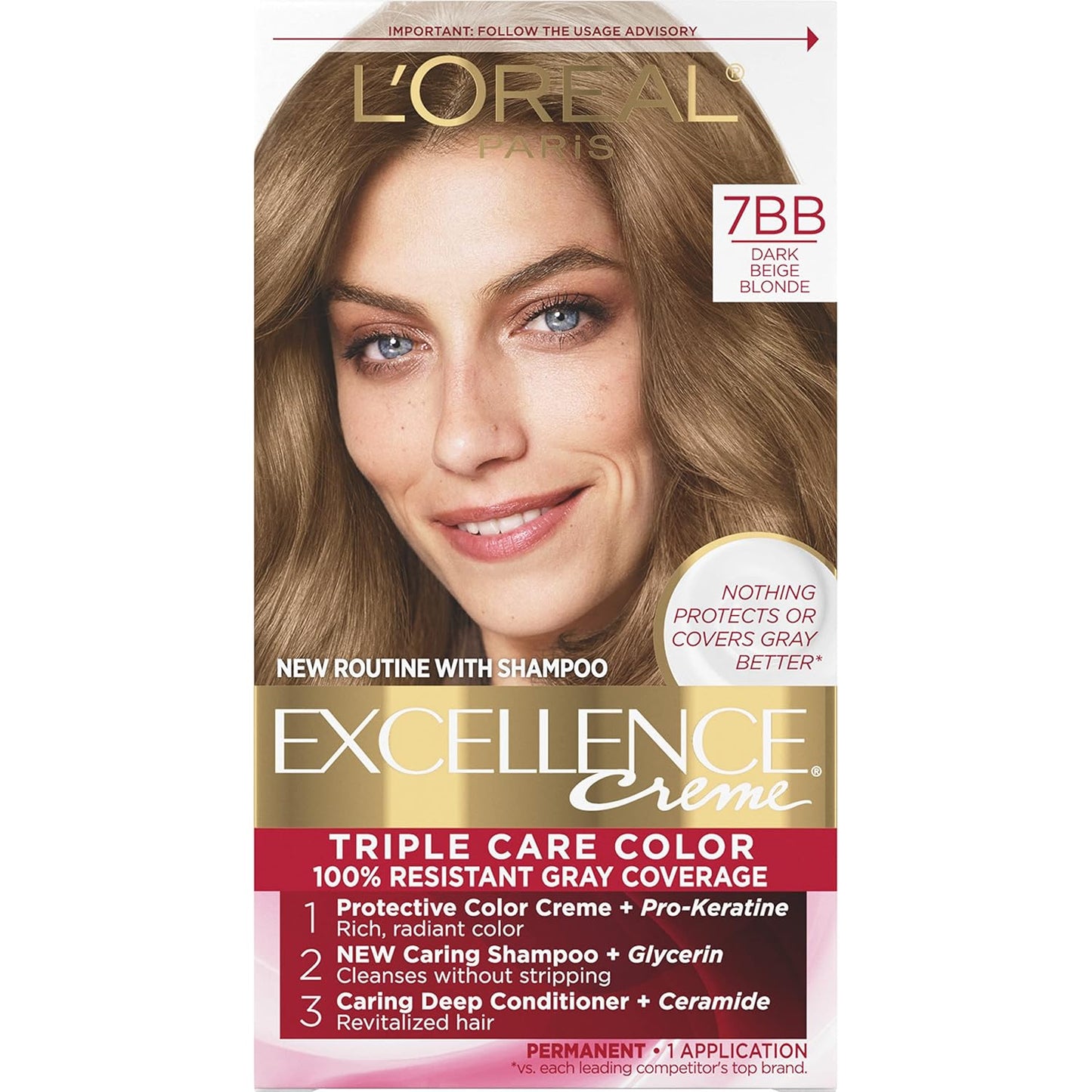 L'Oreal Paris Excellence Crème Hair Color | 9 Light Natural Blonde | Gray Coverage