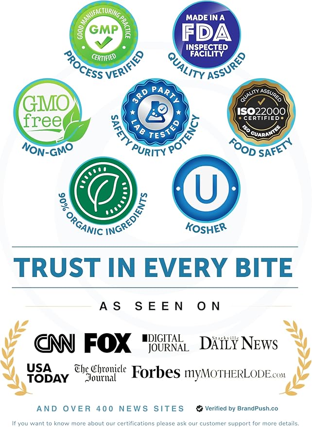 Lunakai USA Made Vitamin B12 for Adults 50+ & Magnesium Glycinate Gummies Bundle, Supports Energy, Mood, Relaxation & Stress Relief, Non-GMO, Vegan, 60ct Each