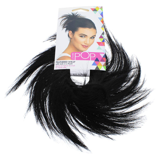 Hairdo Pop Feather Wrap, R2 Ebony