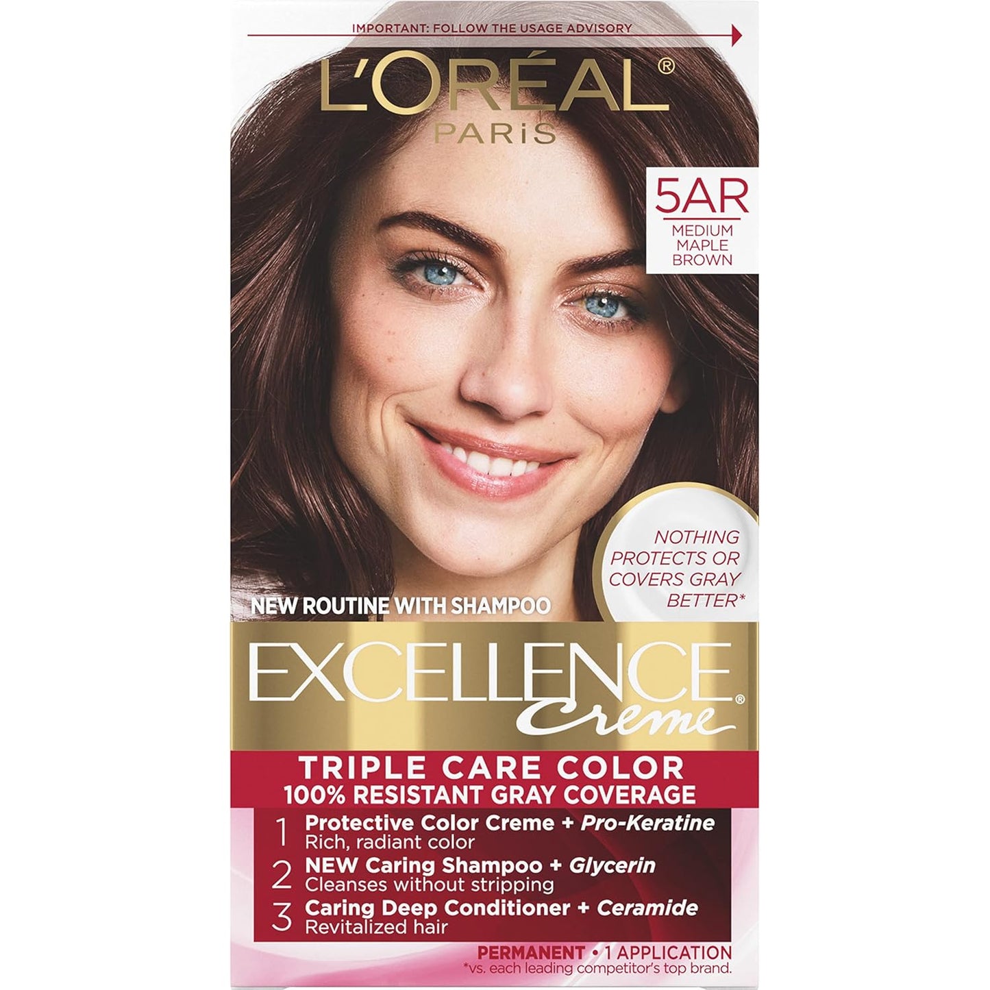L'Oreal Paris Excellence Crème Hair Color | 9 Light Natural Blonde | Gray Coverage
