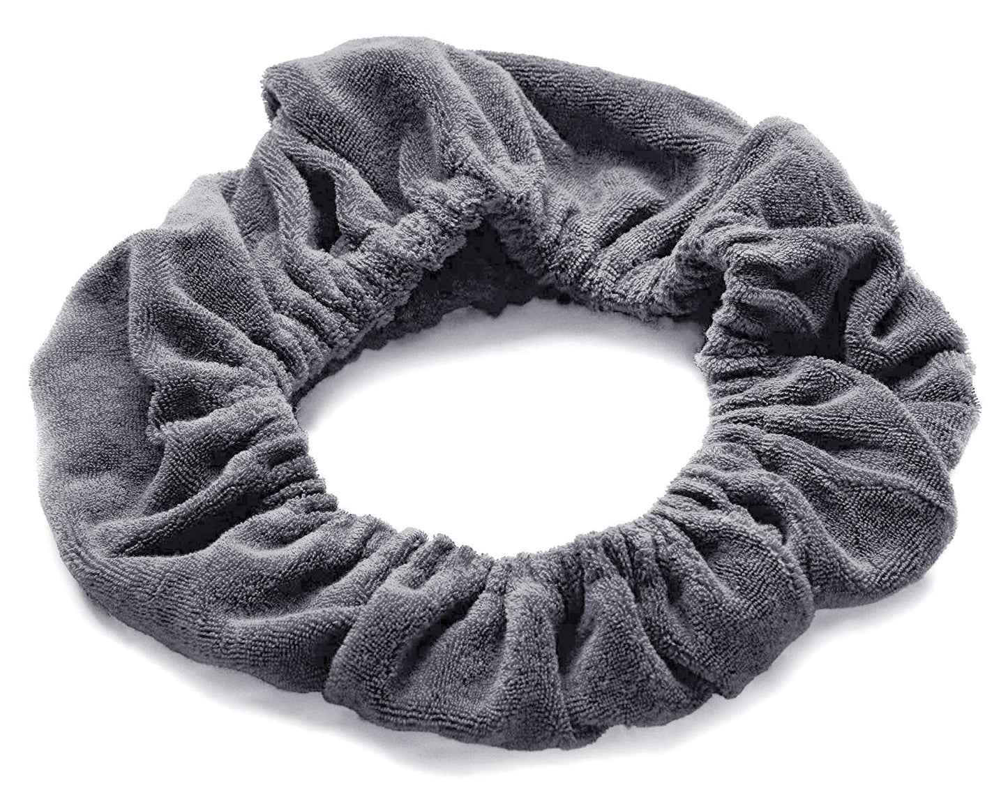 Tassi Gray Terrycloth Hair Holder Wrap, The Best Way To Hold Your Hair Since...Ever!
