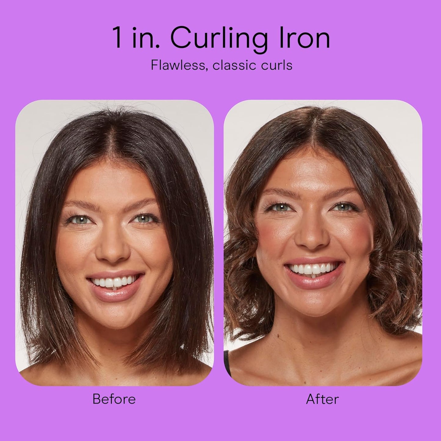 Conair Double Ceramic 3/4-Inch Curling Iron | Bonus Claw Clip | Tight Curls