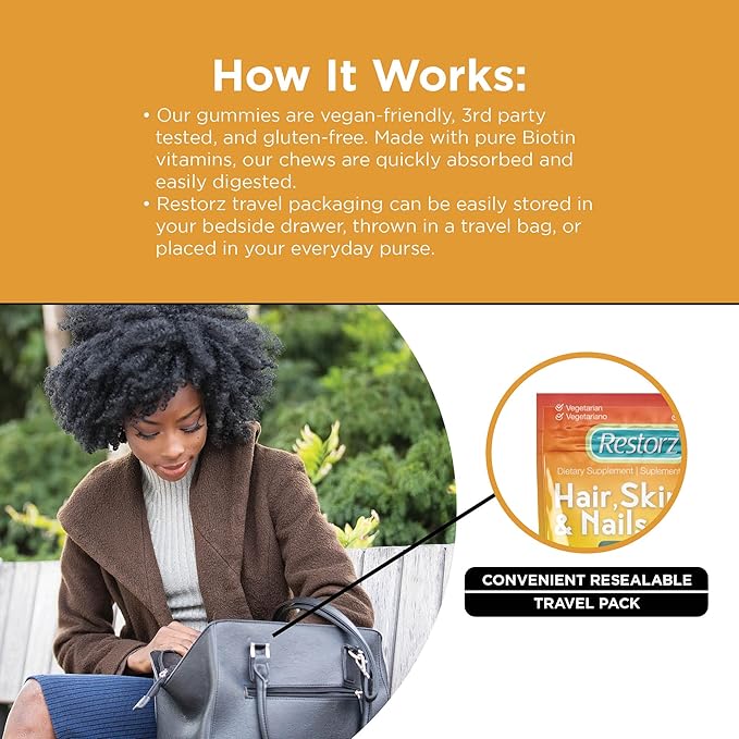 Hair, Skin, and Nails Biotin Gummy Vitamins, Strawberry Flavor (12-Pack)