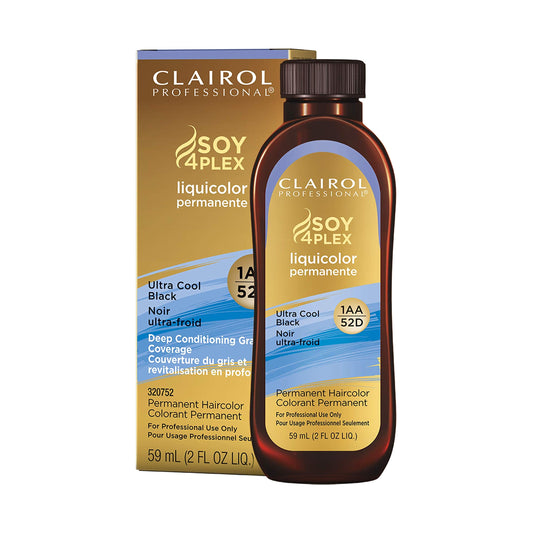 Clairol Professional Permanent Liquicolor For Dark Hair Color, 1Aa Ultra Cool Black, 2 Oz